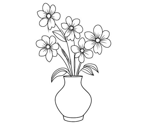 Foglio di lavoro per libri da colorare per bambini bouquet di fiori in ...