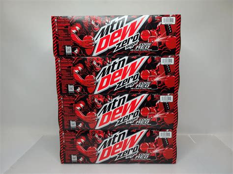48 Cans Code Red Zero Sugar Mountain Dew - 4 Packs of 12 Cans ...