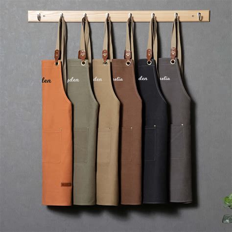 Personalized Canvas Apron for Men - Etsy