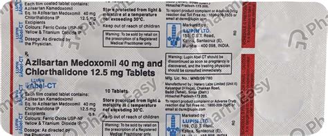 Abel Ct 40mg Strip Of 10 Tablets: Uses, Side Effects, Price & Dosage ...