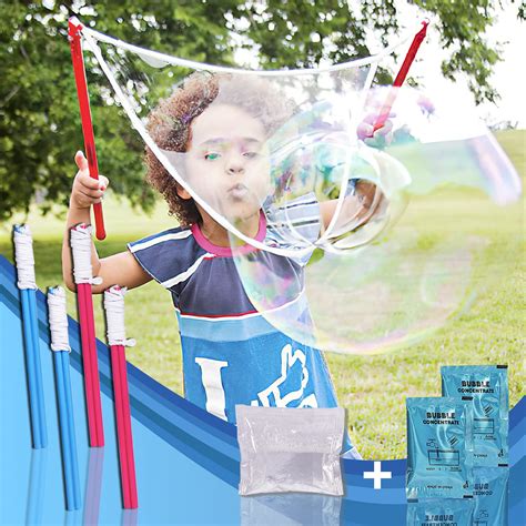 Buy PartyWoo Bubble Wand, 7 pcs Bubble Wands and Bubble Solution, Big ...