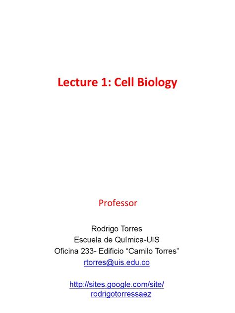 Image result for Cell Biology Lecture