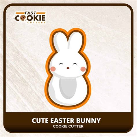 Cute Easter Bunny Cookie Cutter - Fast Cookie Cutters