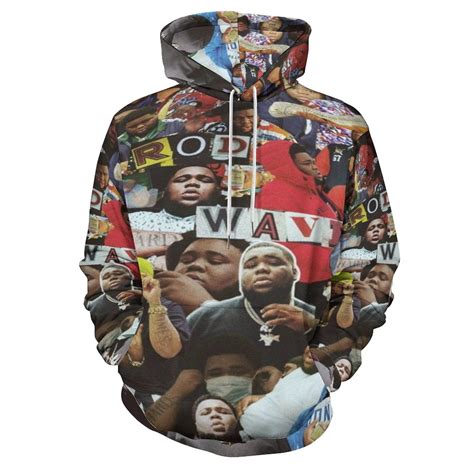 Unisex Rod Wave Hoodies 3D Printed Pullover Hooded Sweatshirt with ...