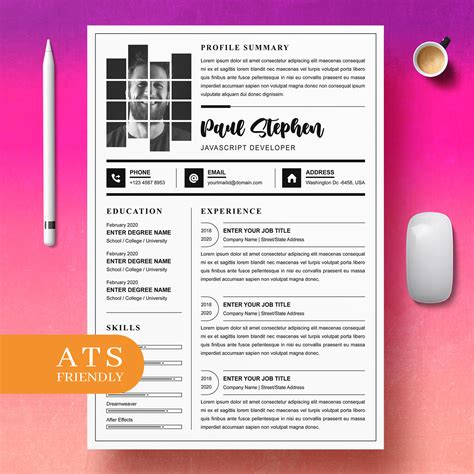 JavaScript Resume 的图像结果