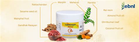 Ebnl Ayurvedic Calm Cream RESQ 50gm | Burn Gel | Multi Purpose Skin ...