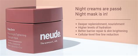 Neude Sleep On It Overnight Hydrating Mask 50ml – Leave-on Night Cream ...