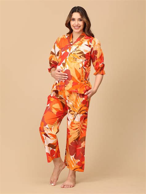 Hue Crew Pretty Maternity and Nursing Nightwear Set - NW - SK - HUCRP - S