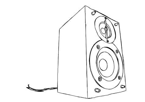 Speaker Drawing at GetDrawings | Free download