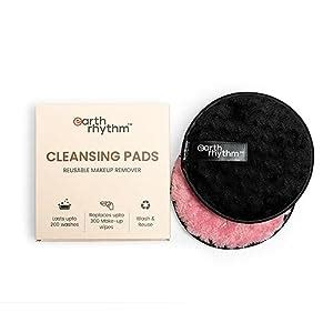 Earth Rhythm Reusable Makeup Remover Cleansing Pads | Easily Removes ...