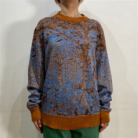 70s tree motif sweat short【077】 | LEMON