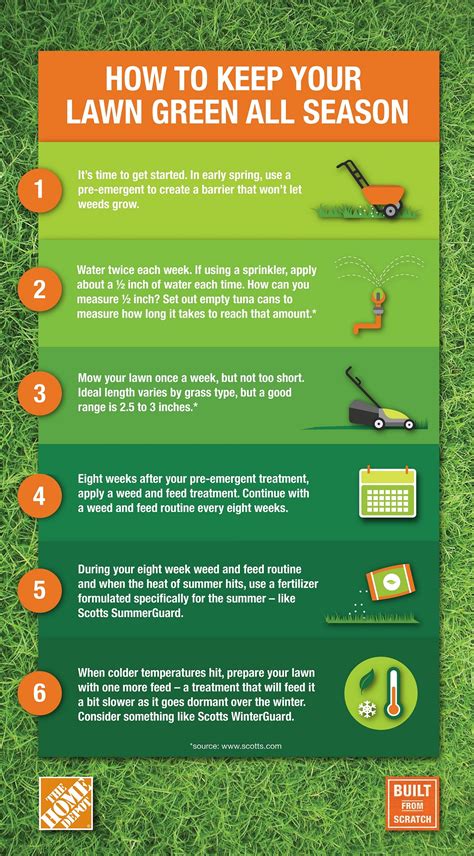 The Home Depot | Easy 6-Step Guide to Keeping Your Lawn Green