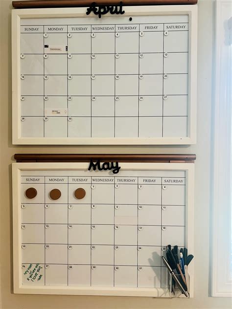 Magnetic Wall-Mount Dry Erase Monthly Calendars : r/OrganizationPorn