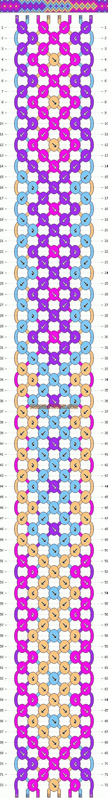 friendship bracelet pattern arrowhead