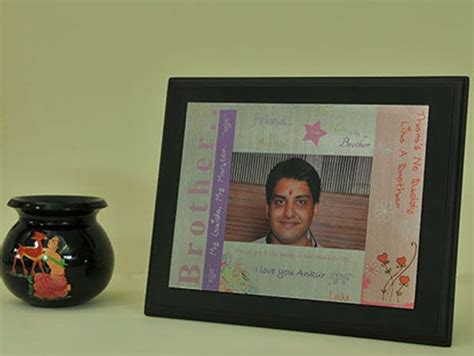 Brother Frame in Brushed aluminum and MDF