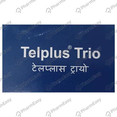 Telplus Trio 40/10/6.25mg Strip Of 15 Tablets: Uses, Side Effects ...