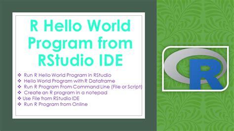 Image result for R HelloWorld