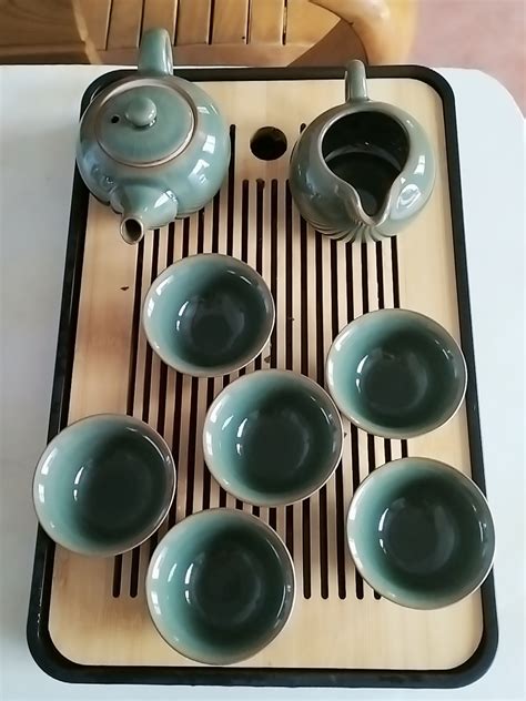 Celadon Chinese Gongfu Tea Set Porcelain - Teasetbox.com