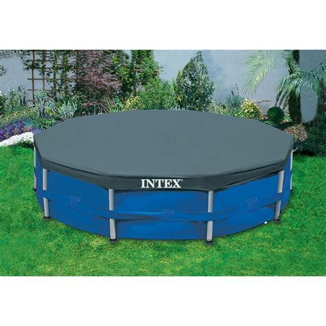 Intex 10-ft x 10-ft x 30-in Metal frame Round Above-Ground Pool in the ...