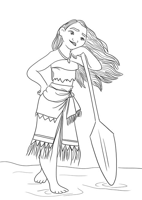 Princess Moana Coloring Pages