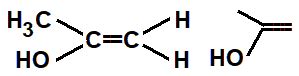 Image result for C3H6O Structural Formula