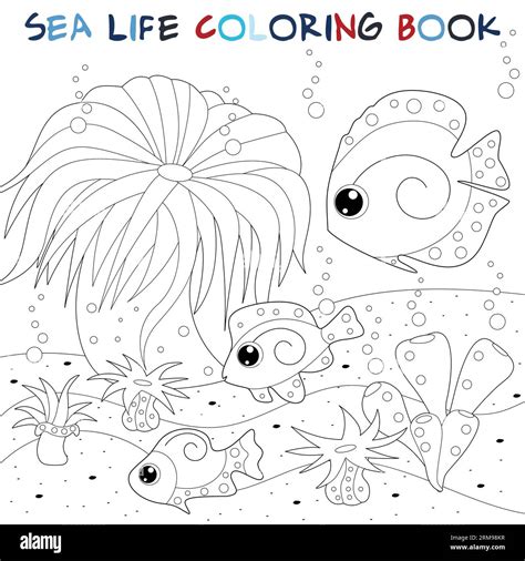 Sea Anemone Drawing For Kids