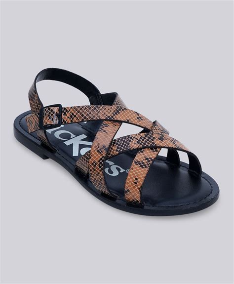Kickers KICK Diana BEIGE-BLACK SNAKE Women Sandal