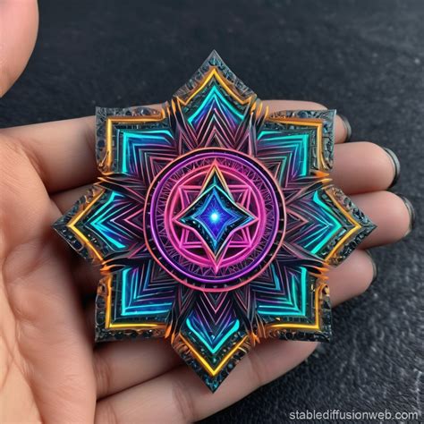 Galactic Pharaoh Mandala | Stable Diffusion Online