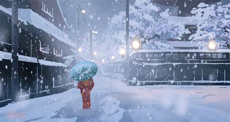 Anime Winter Snow