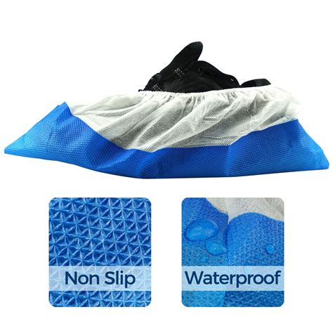 OhanaPro Premium Booties Shoe Covers Disposable Pack of 50 - Waterproof ...