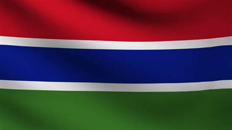 Gambian flag waving 27954609 Stock Video at Vecteezy
