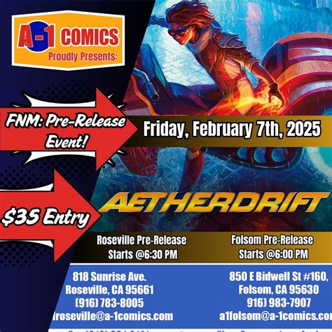 FOLSOM: Aetherdrift Pre-Release Event, 850 E Bidwell St, Folsom, CA ...