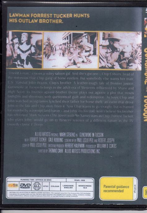 GUNSMOKE IN TUCSON - FORREST TUCKER ALL REGION DVD