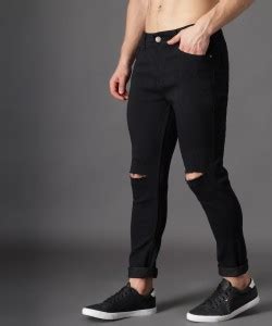 Black Ripped Jeans Mens - Buy Black Ripped Jeans Mens online at Best ...
