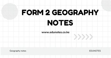 Image result for Geography Notes Form Two