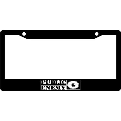 Public Enemy Logo License Plate Frame