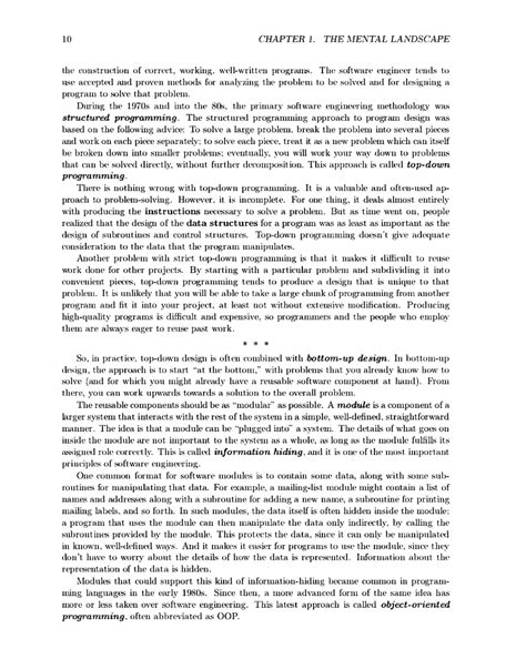 Note3 - Introduction to java - 10 CHAPTER1. THE MIENTAL LANDSCAPE thie ...