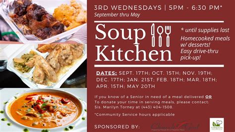3rd Wednesdays Soup Kitchen - FREE MEAL Drive Thru, 1228 Marlboro Rd ...