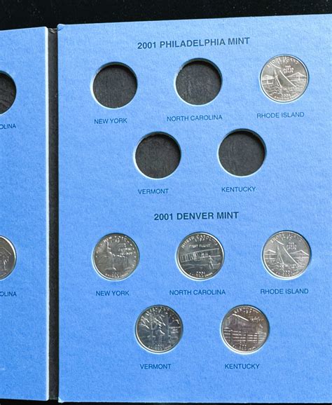 STATEHOOD QUARTER COLLECTION IN WHITMAN COIN FOLDER, 16 QUARTERS ...