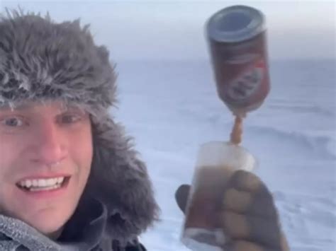 Video Of Beer Frozen In Air Goes Viral As South Pole Witnesses Chill Of ...