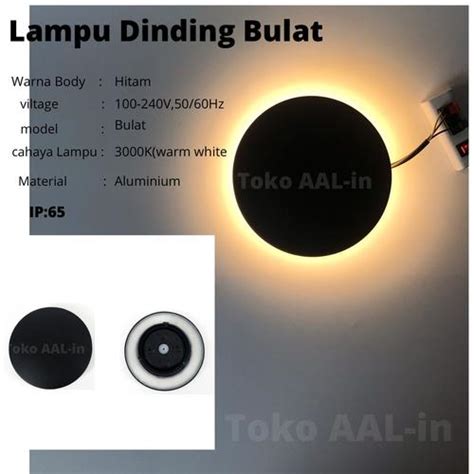 Jual Lampu Dinding Bulat 13,5cm 7watt & 18cm 12watt WallLamp Outdoor ...