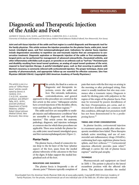 Image result for Ankle Injection Procedure