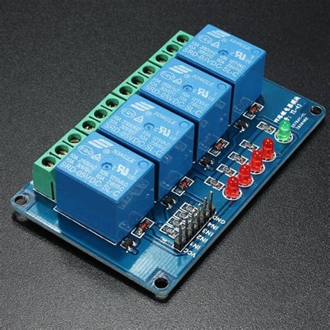 Generic 5V 4 Channel Relay Module Shield For Arduino PIC ARM DSP AVR ...