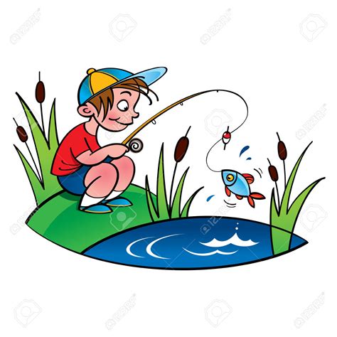 Boy Fishing Clipart | Free download on ClipArtMag