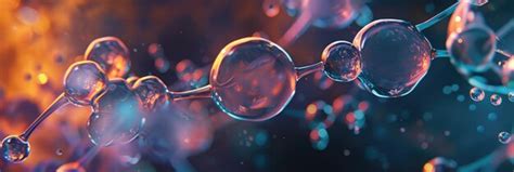 Futuristic 3d render of molecular structures | Premium AI-generated image