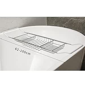 GAH Stainless Steel Bath Tub Rack Hot Tub Shelf Storage Caddy ...