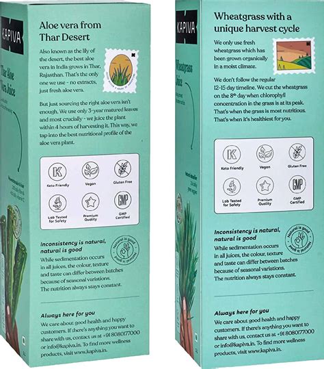Buy KAPIVA ALOE VERA JUICE (1L)+ WHEATGRASS JUICE(1L)|BETTER DIGESTION ...