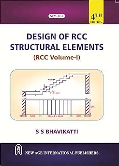 Design Of RCC Structural Elements : Bhavikatti, S S: Amazon.in: Books