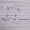 7. Are these pairs of fractions equivalent? Divide each to decide ...