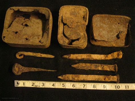 Dug Civil War Ration Cans & Spikes for sale